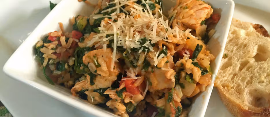 Brown Rice Chicken Skillet Dinner
