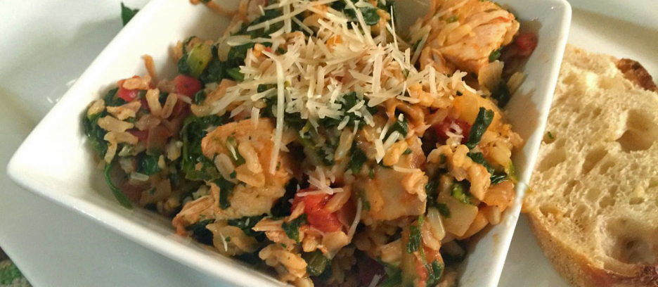 Brown Rice Chicken Skillet Dinner