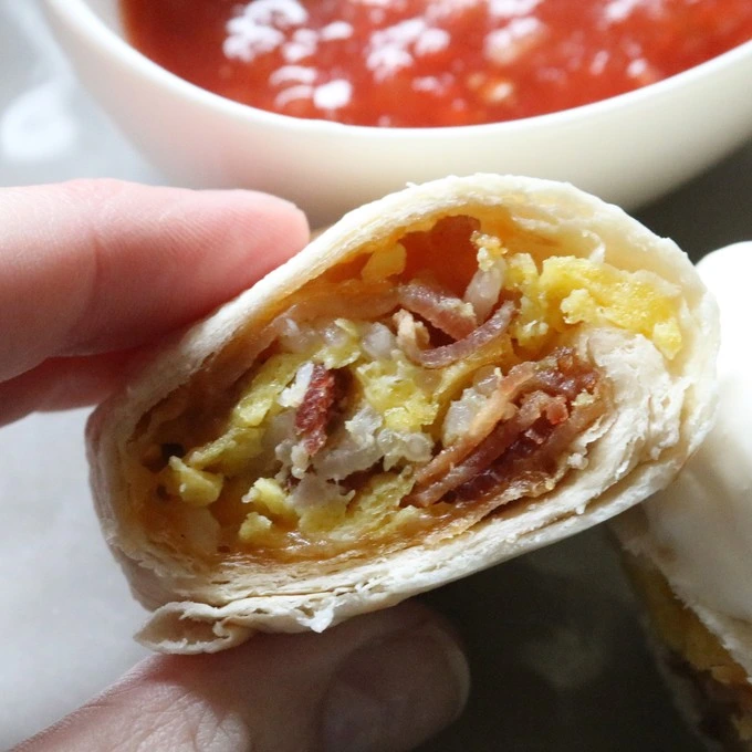 Freezer Breakfast Burritos