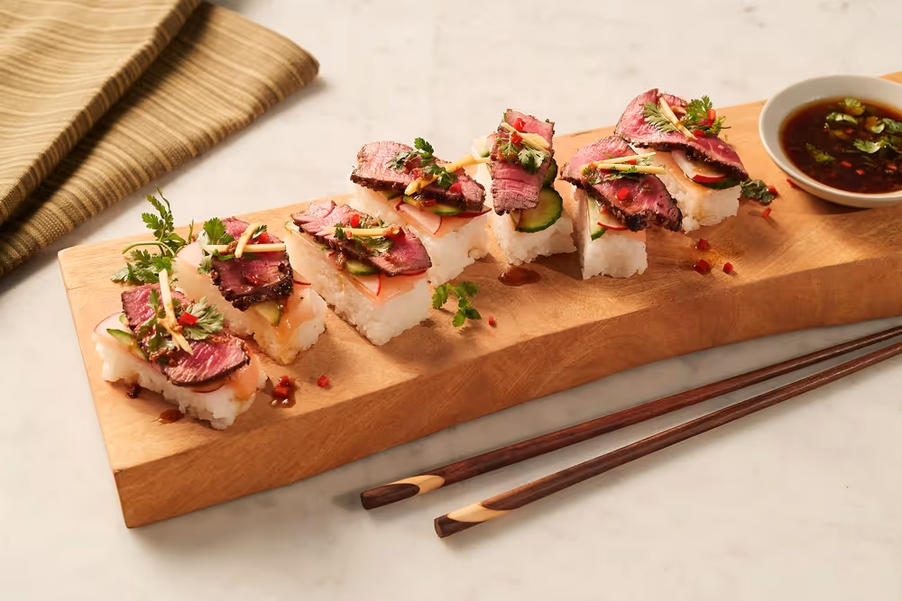 Steak and Sushi Bites