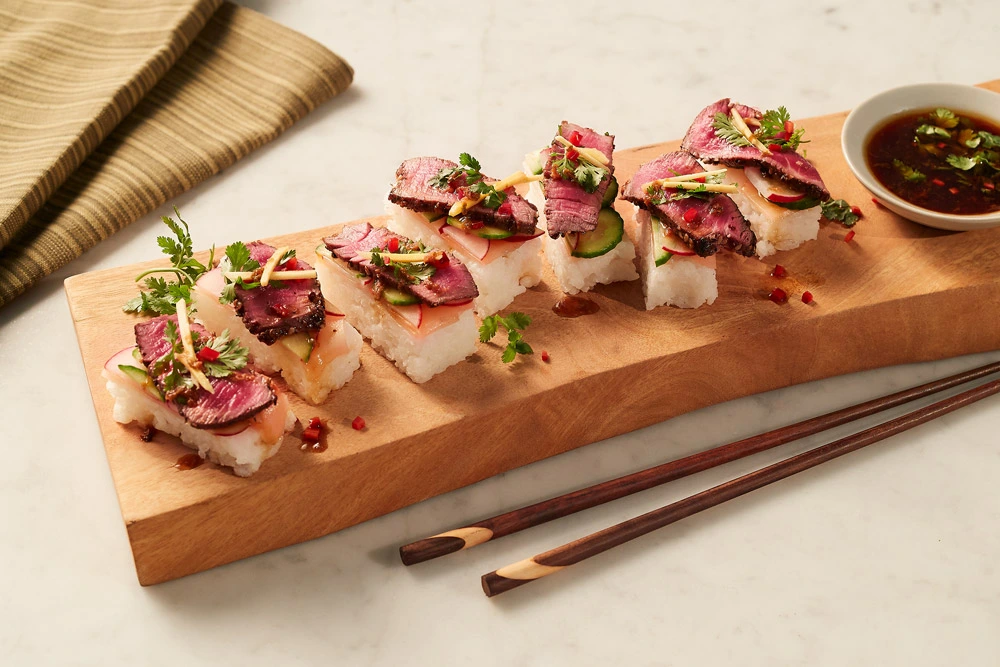 Steak and Sushi Bites