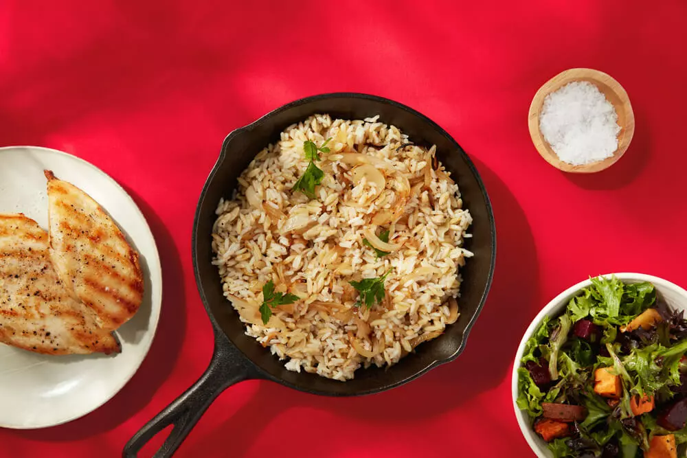 Classic Gluten-Free Rice Pilaf dish