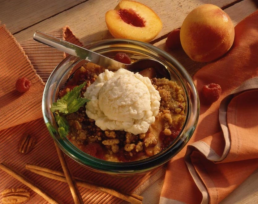 Fruited Brown Rice Crisp dessert