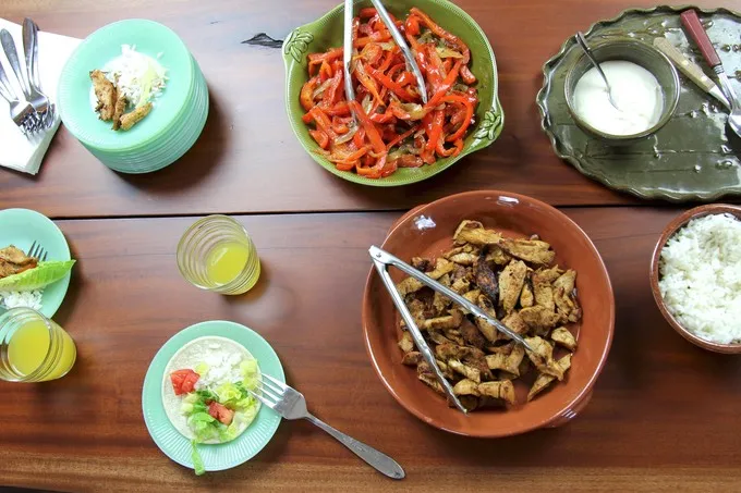 Bite-Sized Fajita Tapas dish