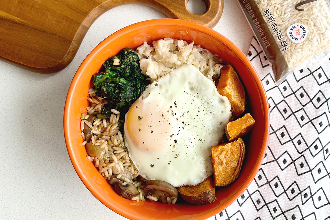 The Ultimate Brown Rice Grain Bowl dish