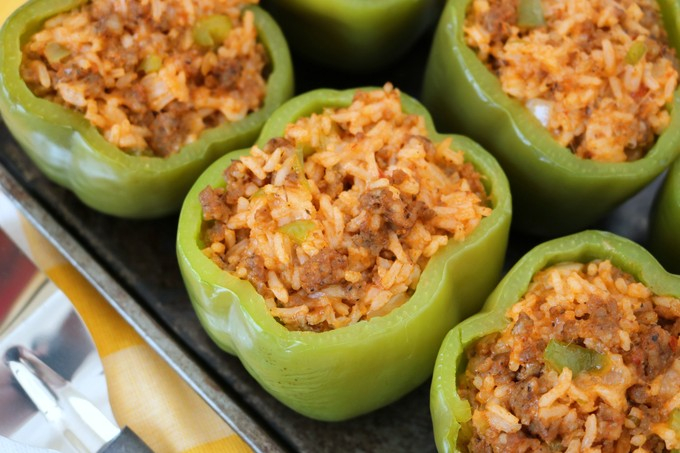 Spicy Sausage and Rice Stuffed Peppers appetizer