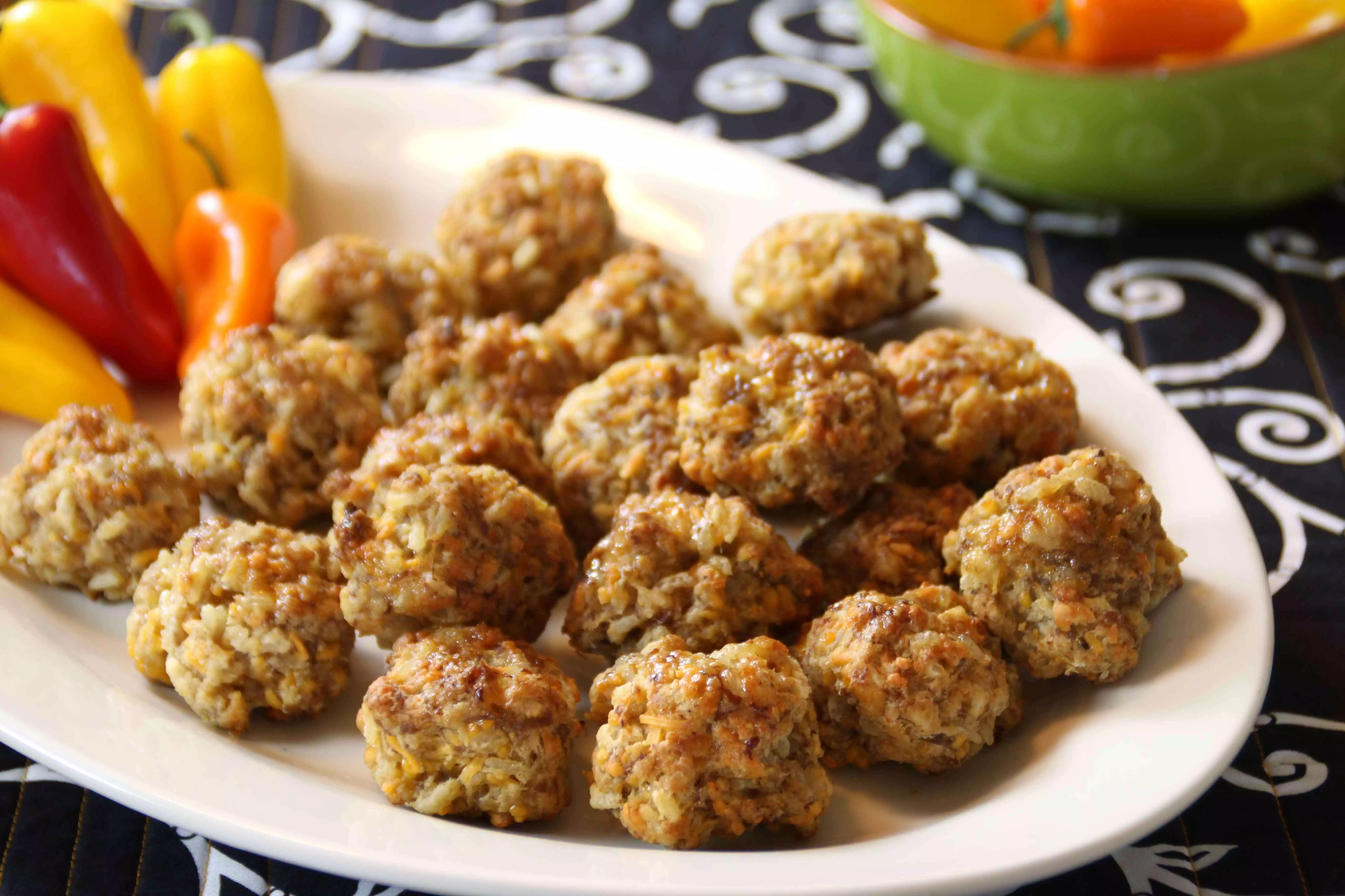 Sausage Rice Balls dish