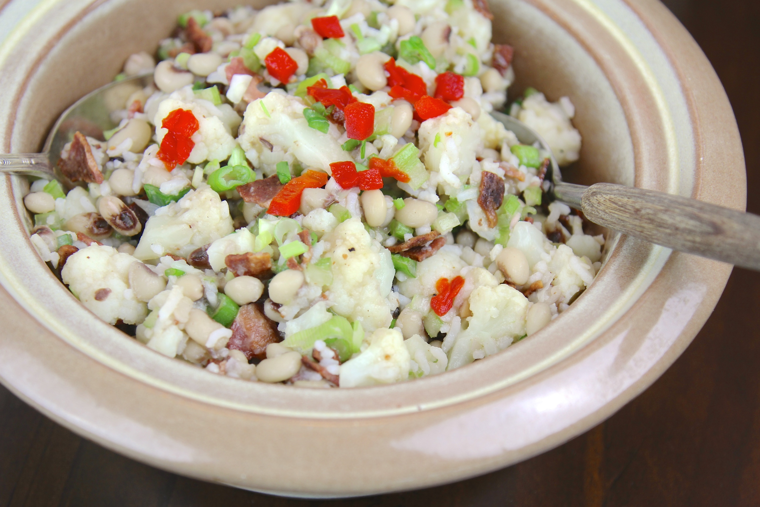 Rice & Black-Eyed Pea Salad dish