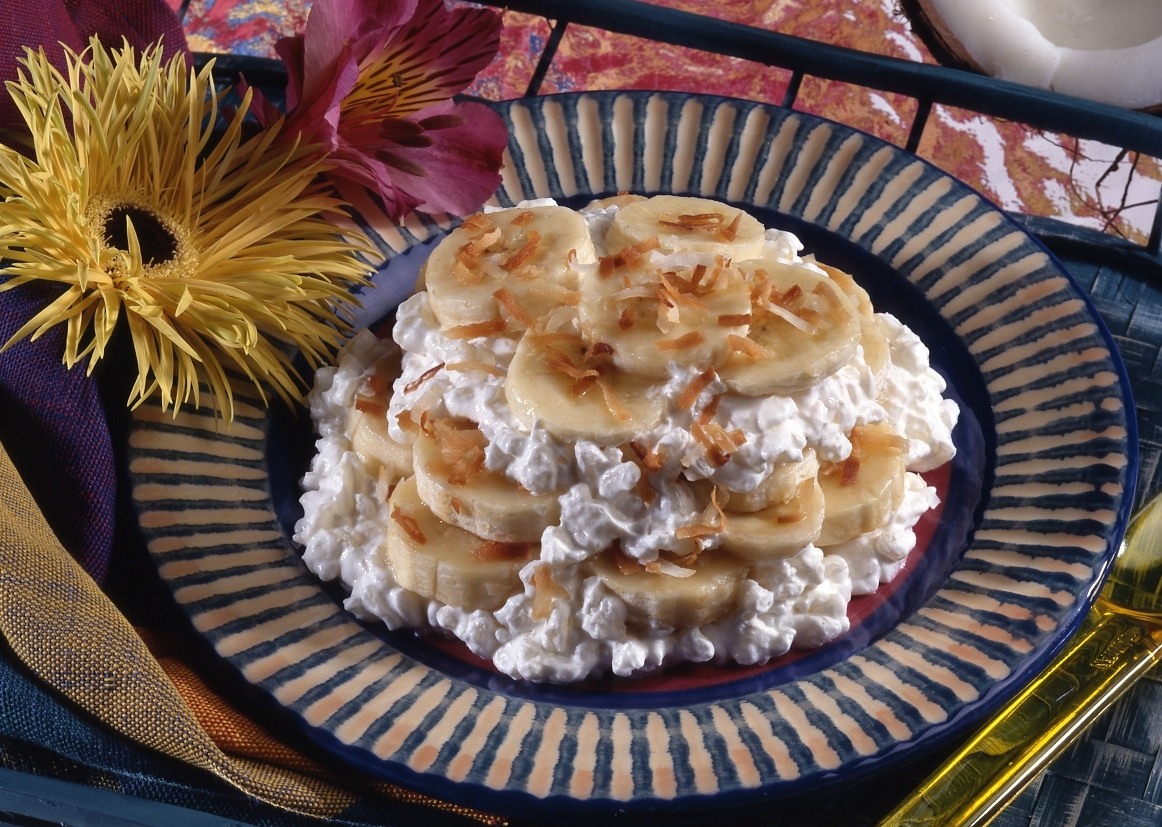 Tropical Banana Rice Pudding dessert