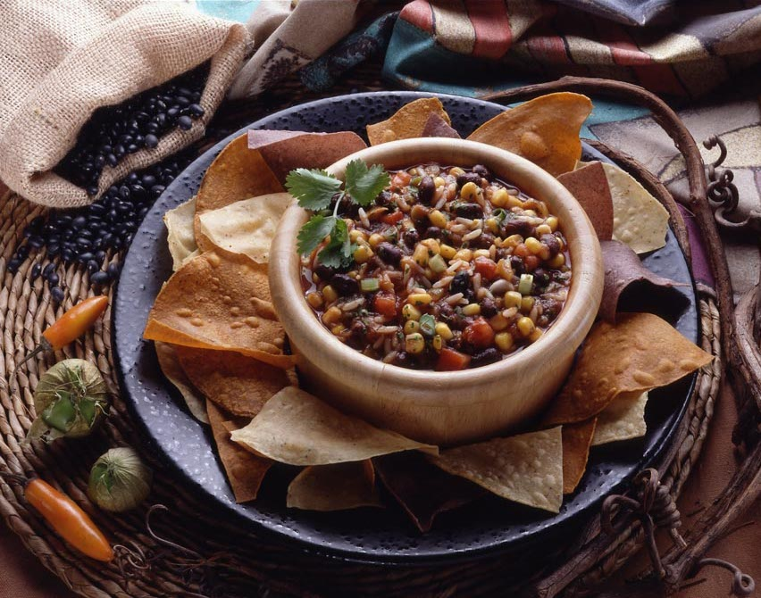 Zesty Rice Salsa dish