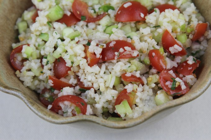 White Rice Tabouli Salad dish
