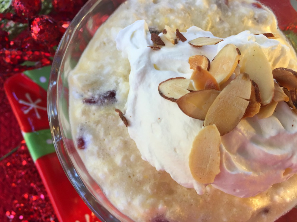 Fluffy Cranberry Rice Pudding dish