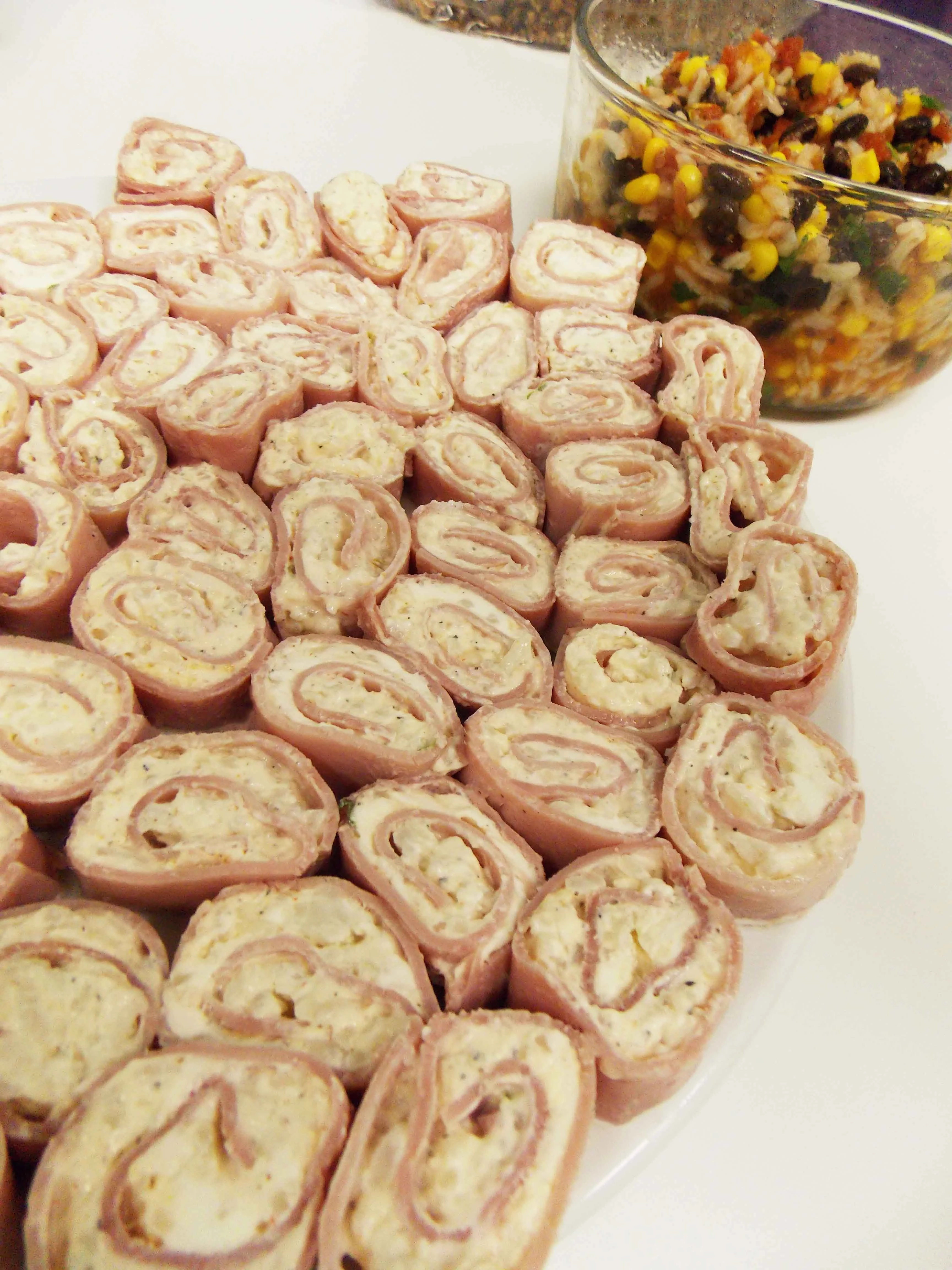 Ham Rice Roll-Ups dish