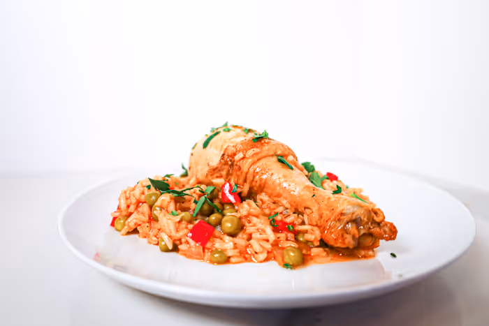 Arroz con Pollo (rice and chicken) dish