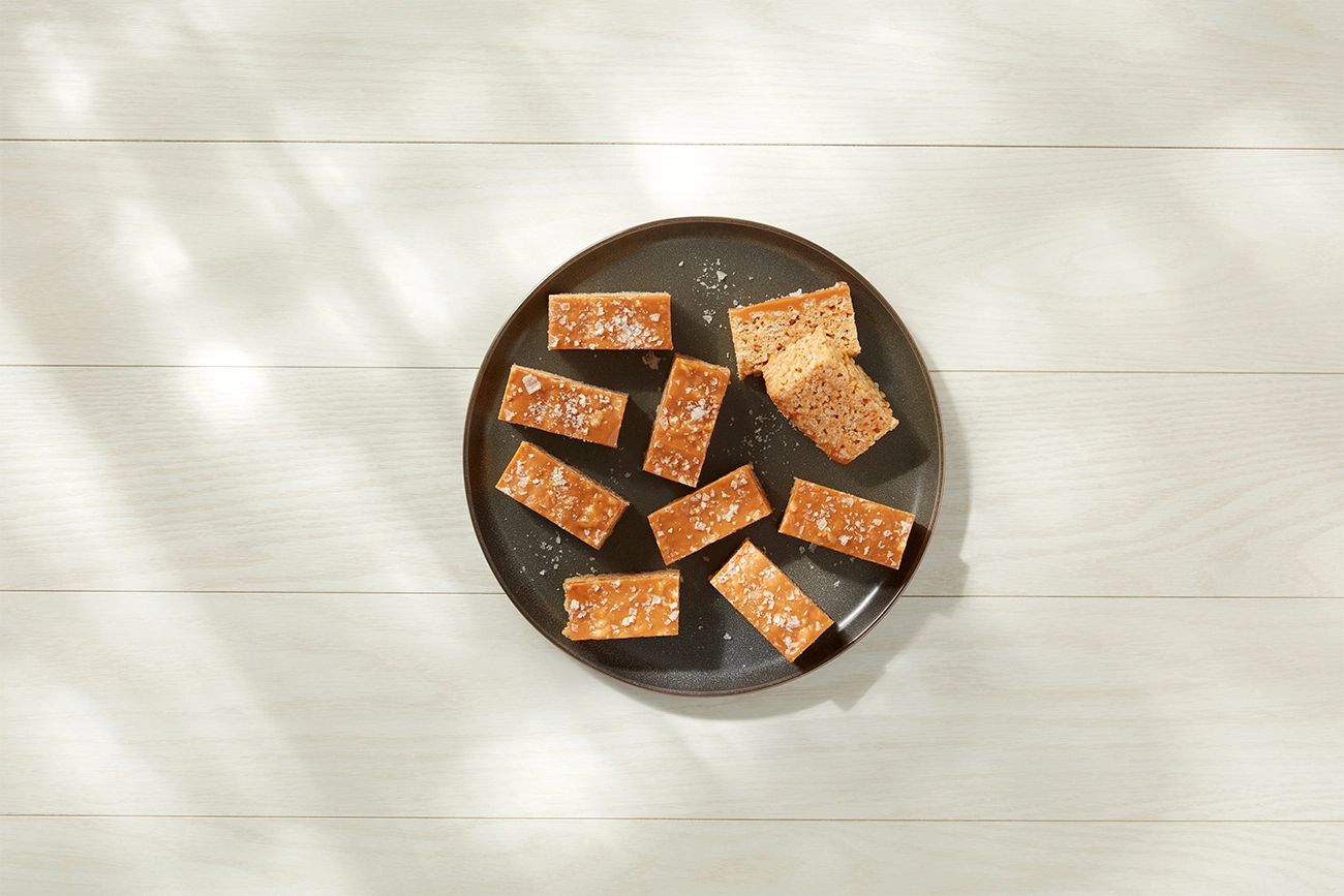 Salted Caramel Crisped Rice Treats dessert