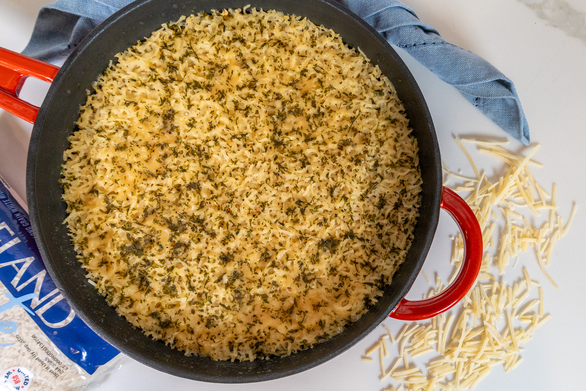 Baked Parmesan Rice dish