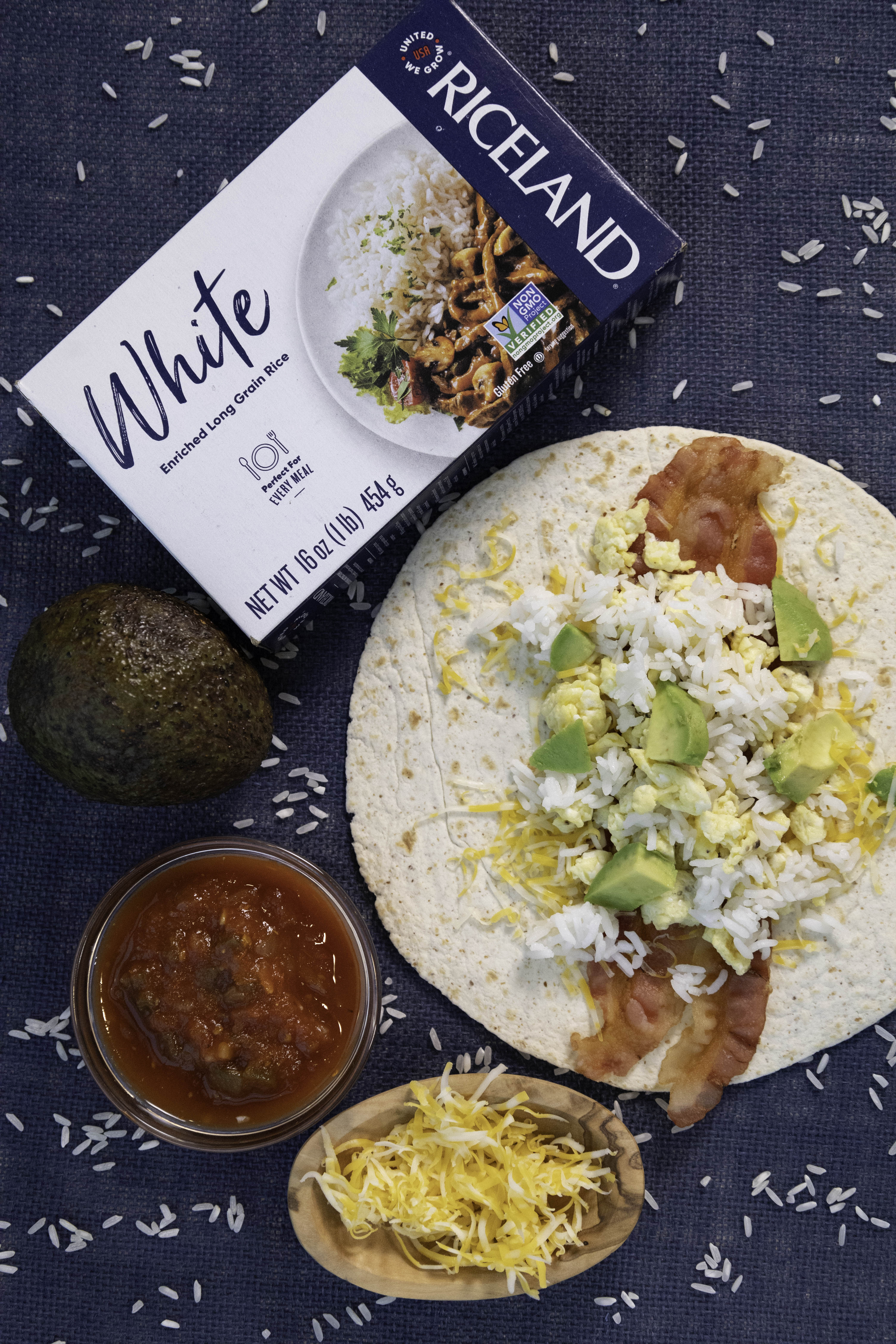 Freezer Breakfast Burritos dish