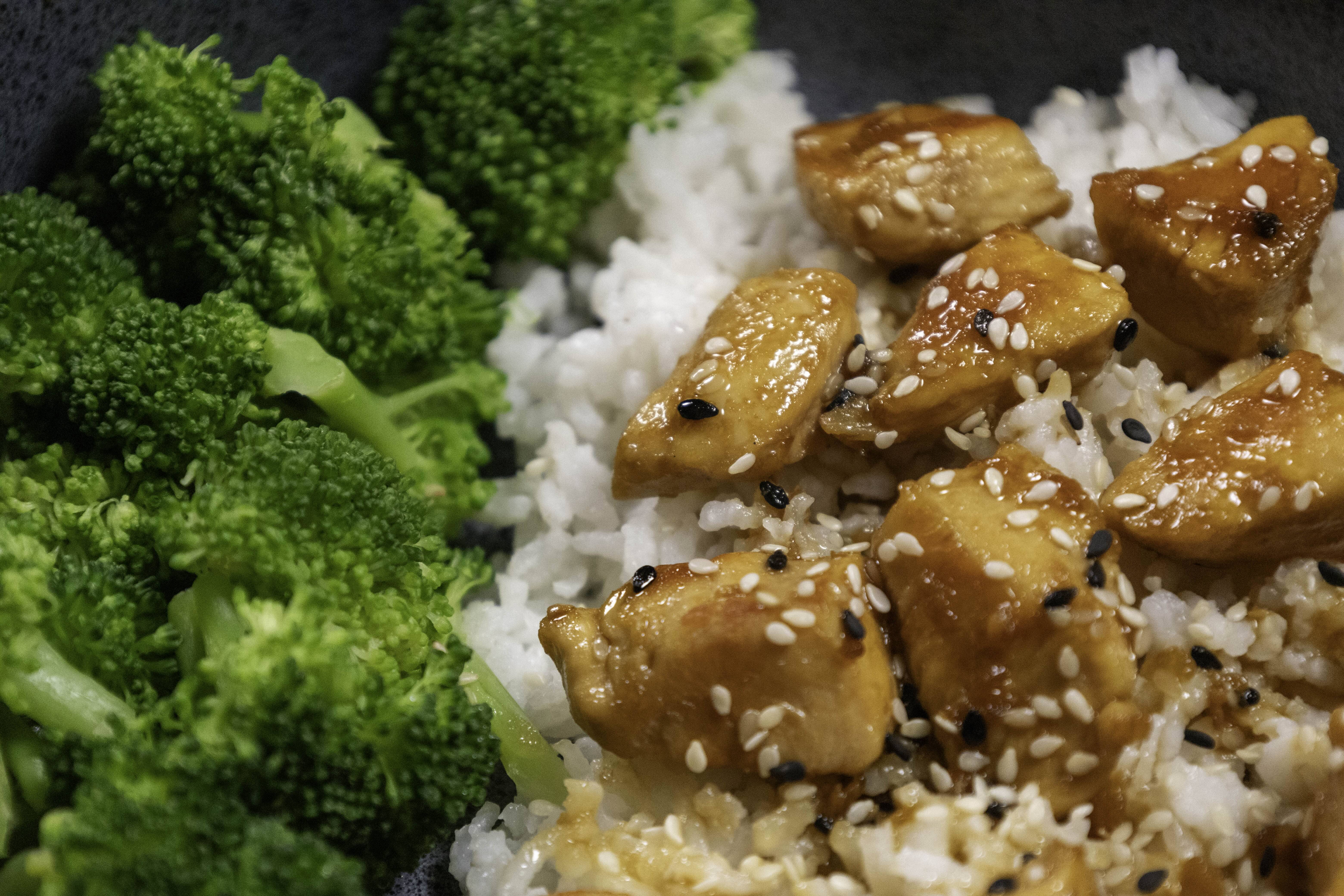 Asian Sesame Chicken plated