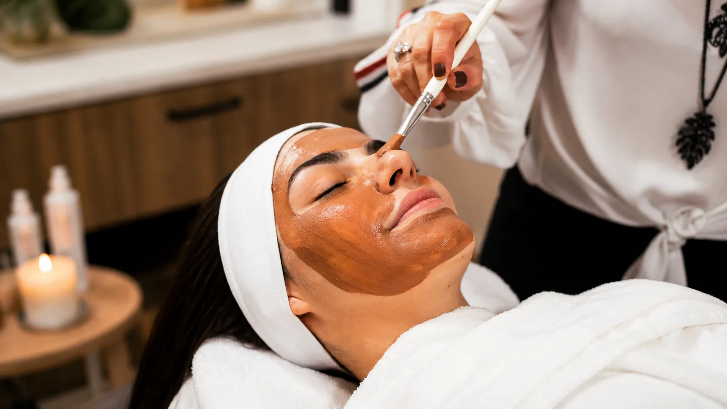 Relaxing facial skincare treatment at Ethereal of Padma