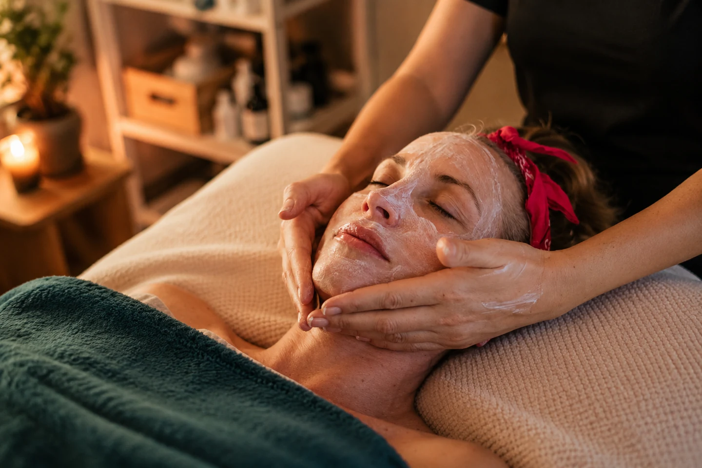 Relaxing facial and skincare treatment at Ethereal of Padma