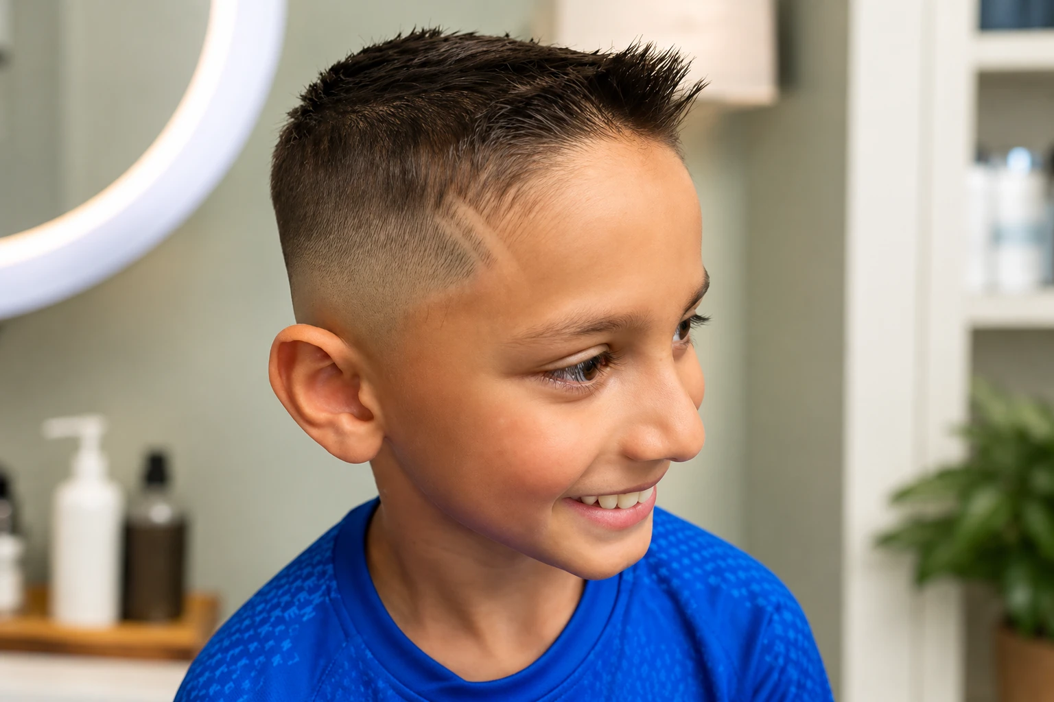 Kids haircut and fade at Ethereal of Padma