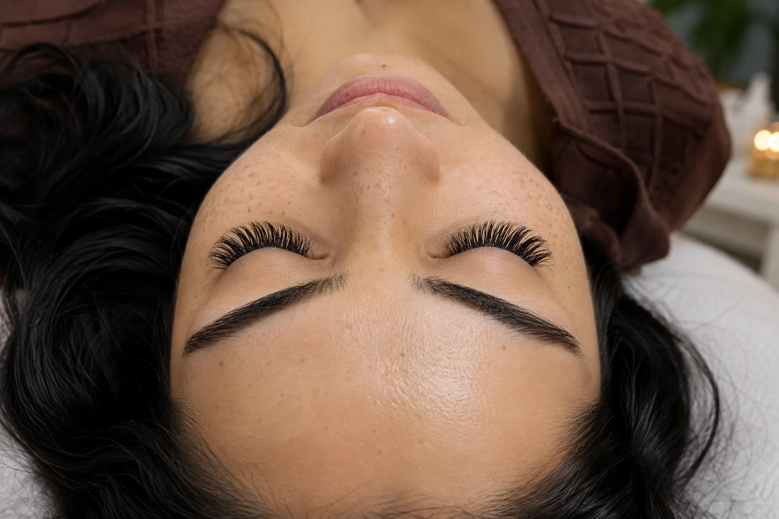 Brow shaping and lash enhancement at Ethereal of Padma