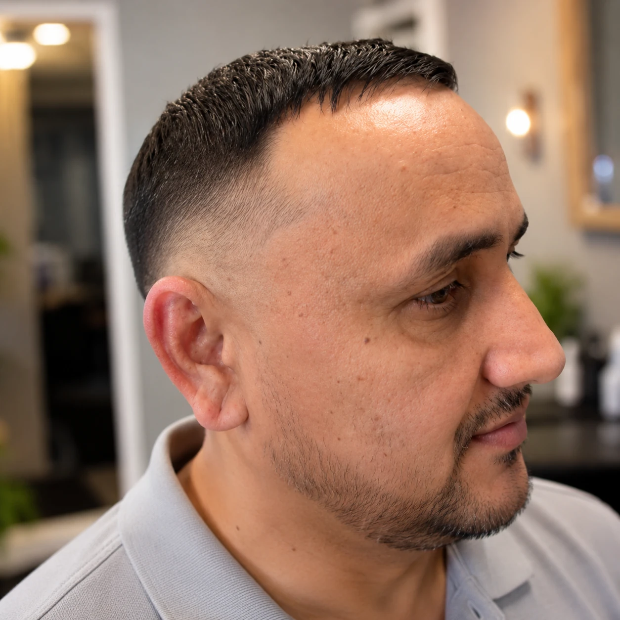 Men's haircut and fade at Ethereal of Padma