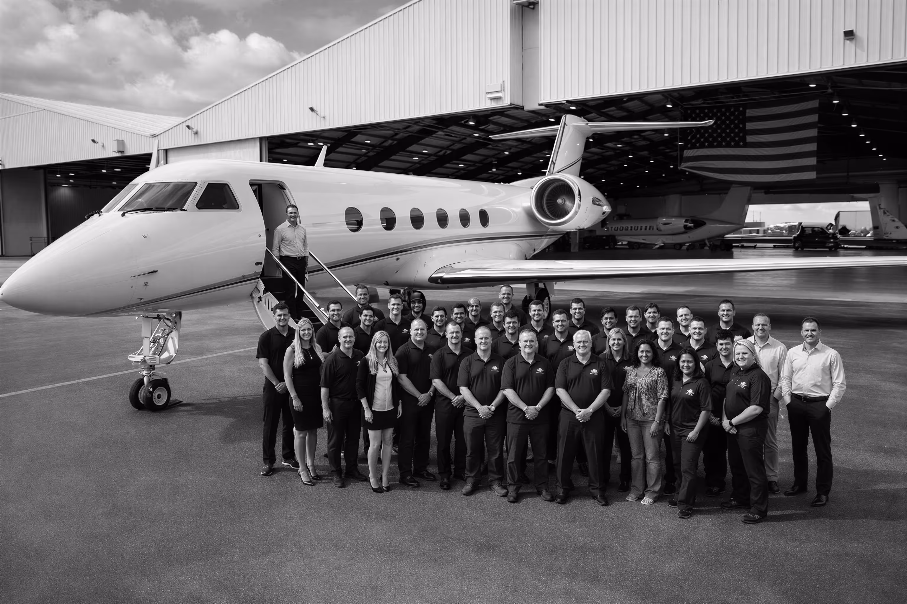 Private jet broker charter team