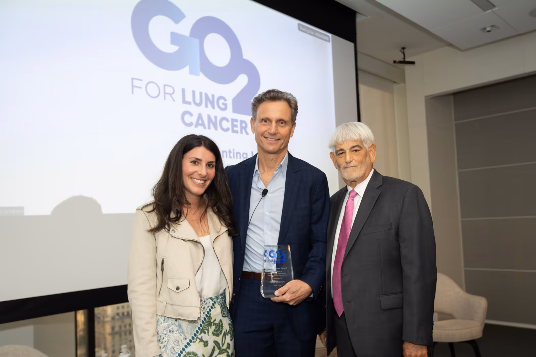 ROH awardee with Tony Goldwyn