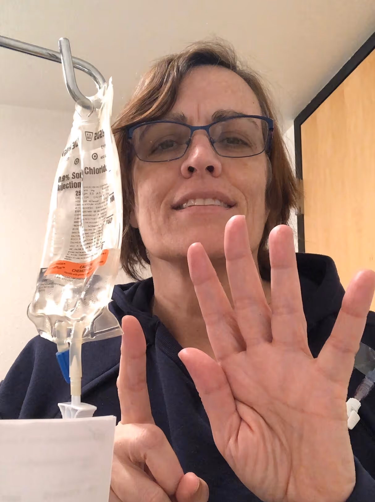 Eva receiving treatment