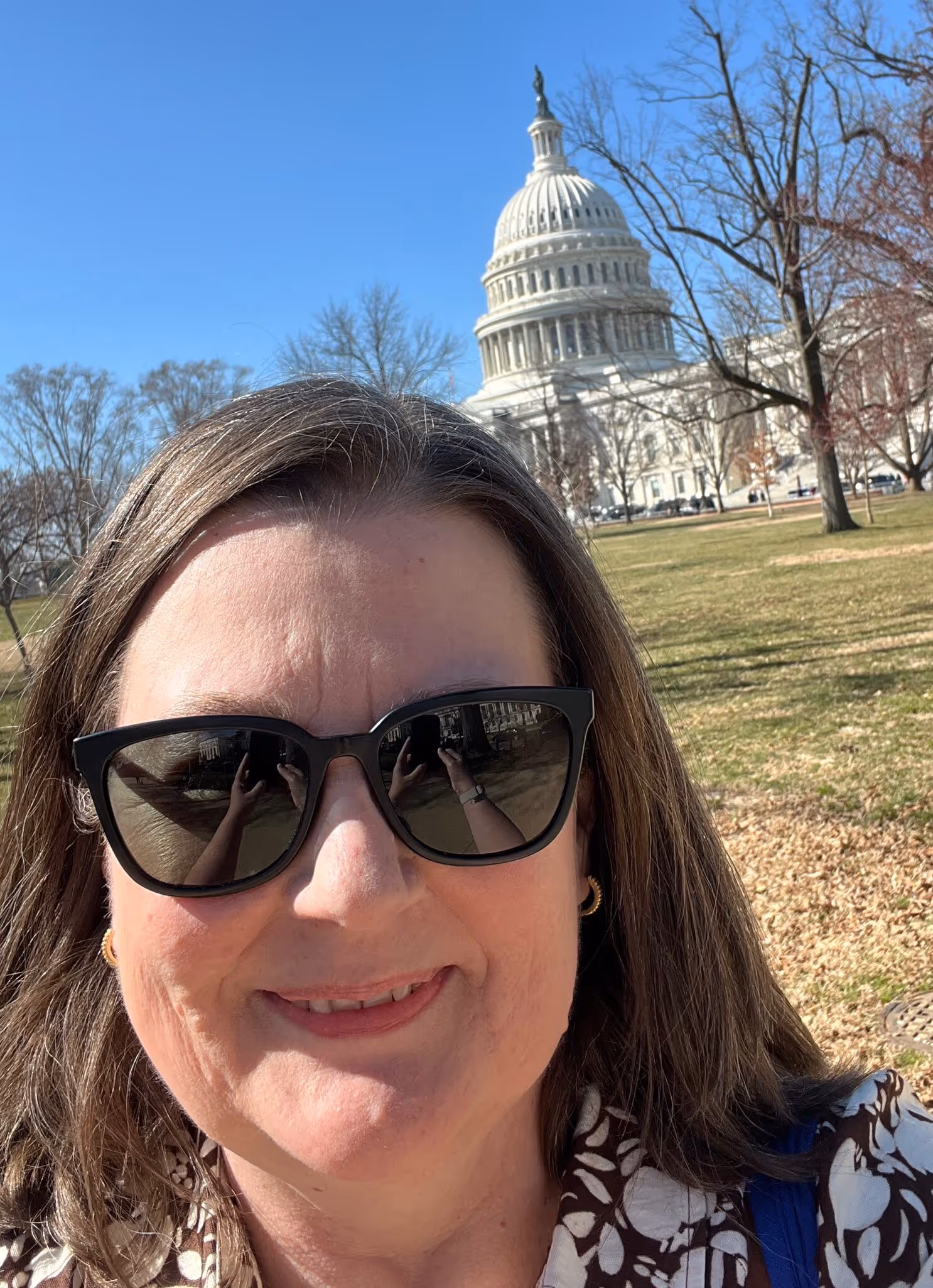 Jill in front of Capitol Hill