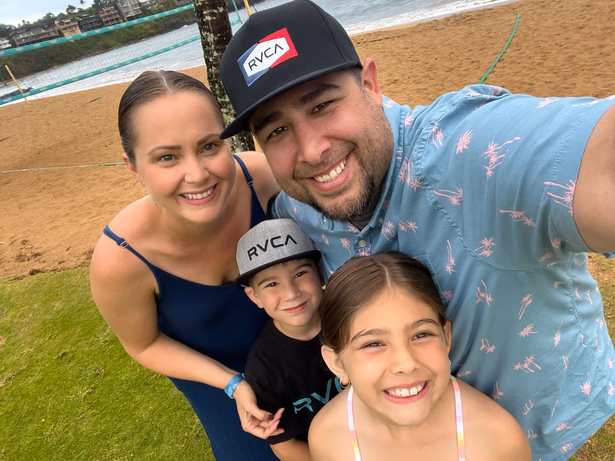 Alisa, husband, and children