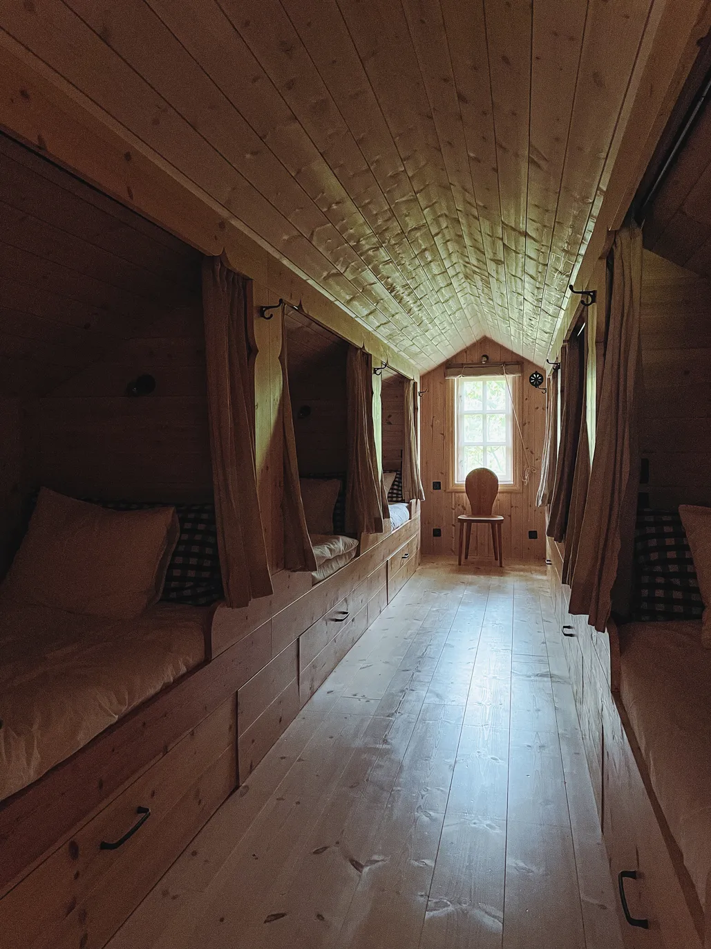 Luxury dormitory beds at Villa Solbacka
