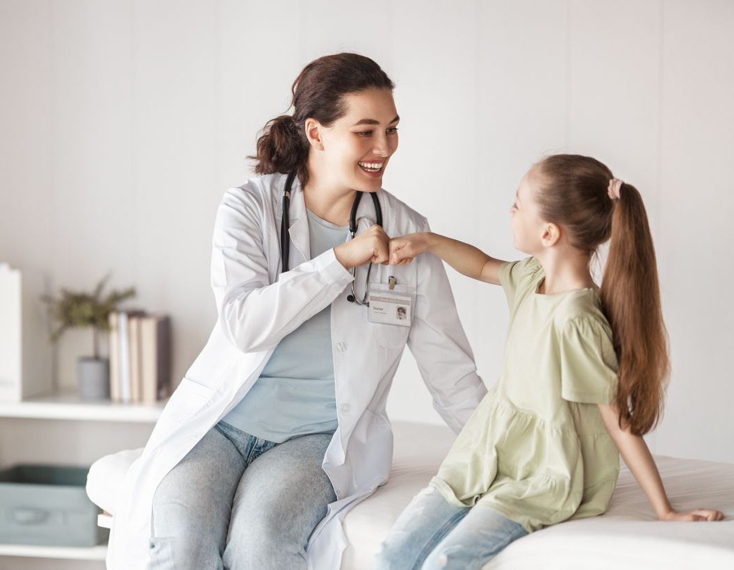image of job applicants in a discussion at a medical clinic