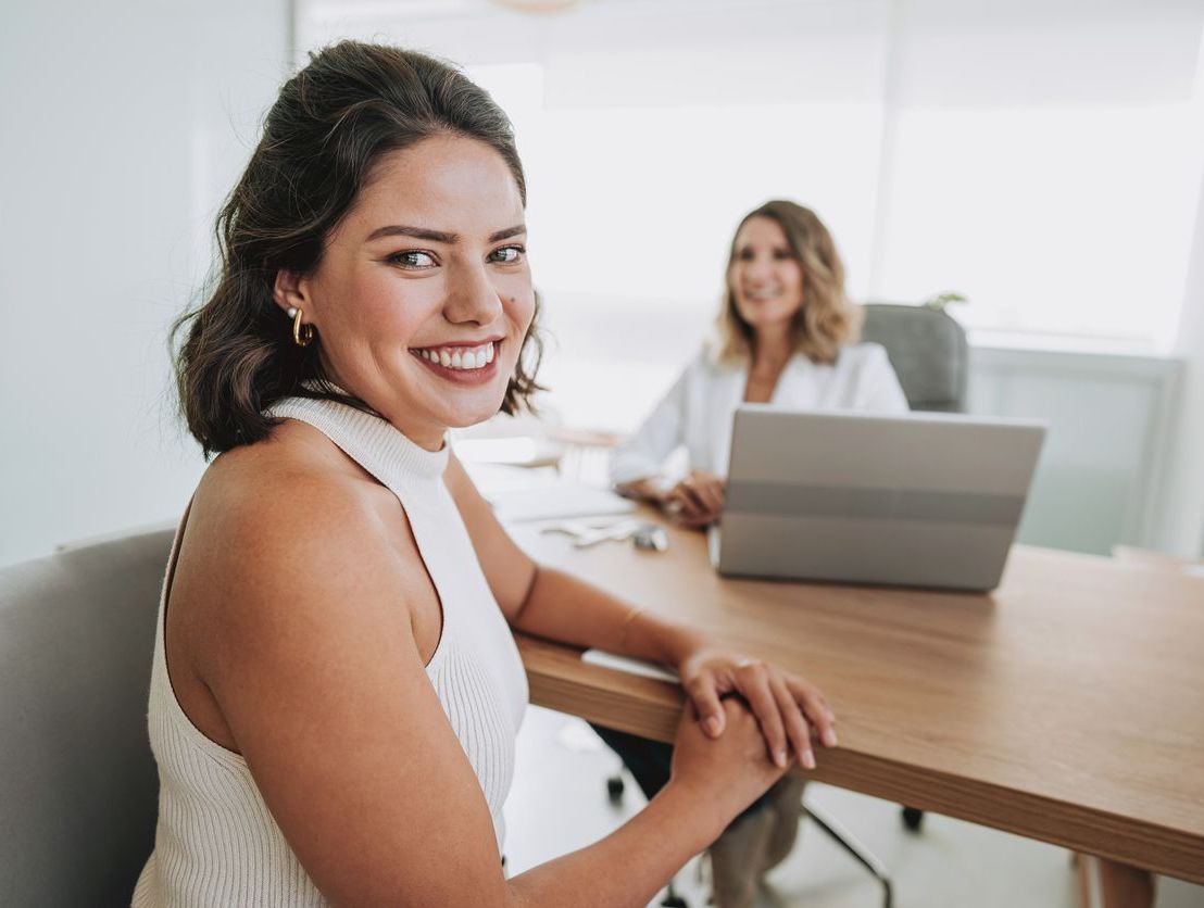 image of job applicants in a discussion at a medical clinic