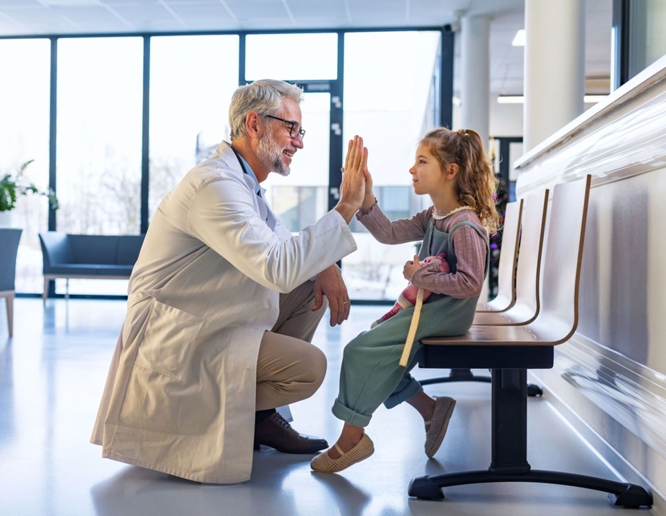 image of job applicants in a discussion at a medical clinic