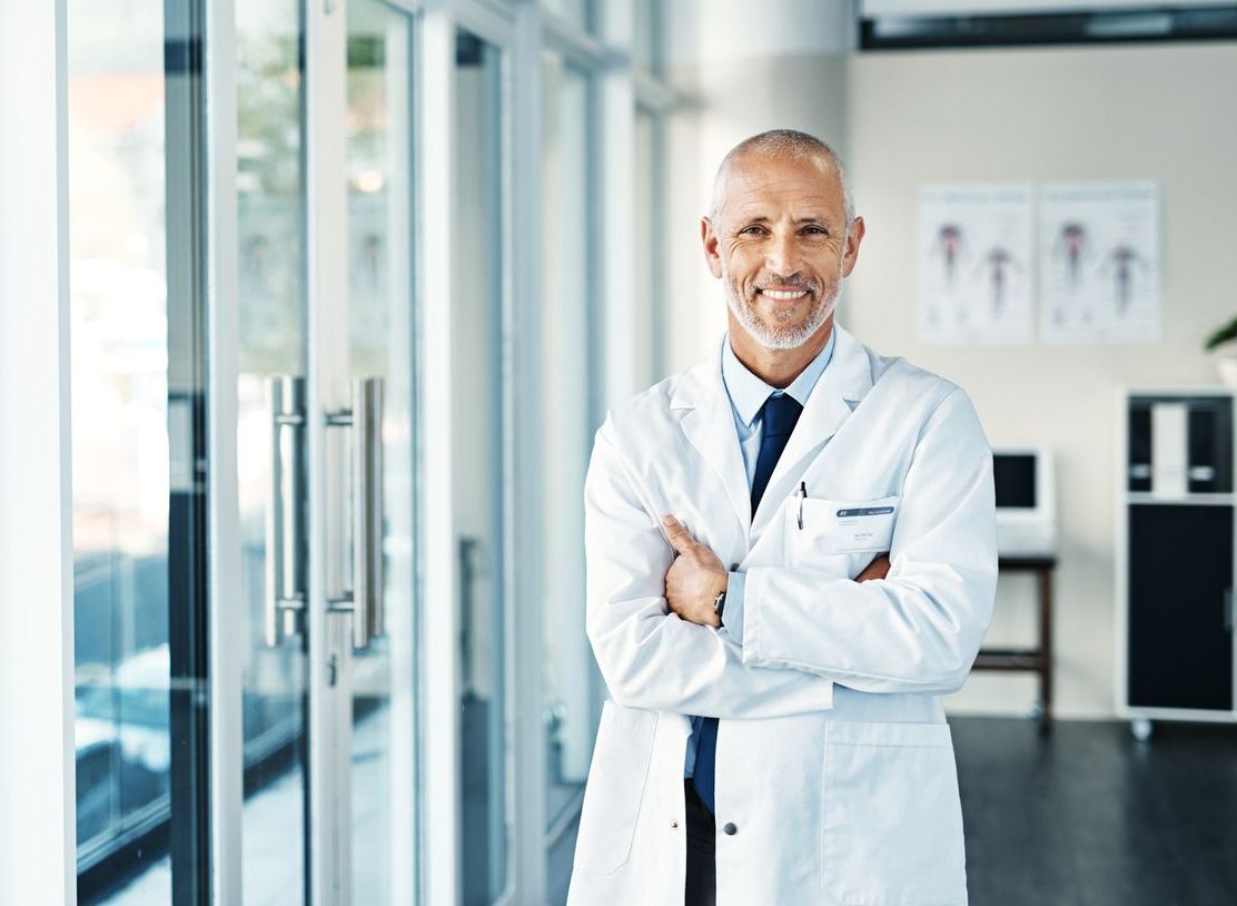 image of job applicants in a discussion at a medical clinic