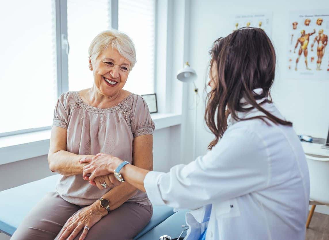 image of job applicants in a discussion at a medical clinic