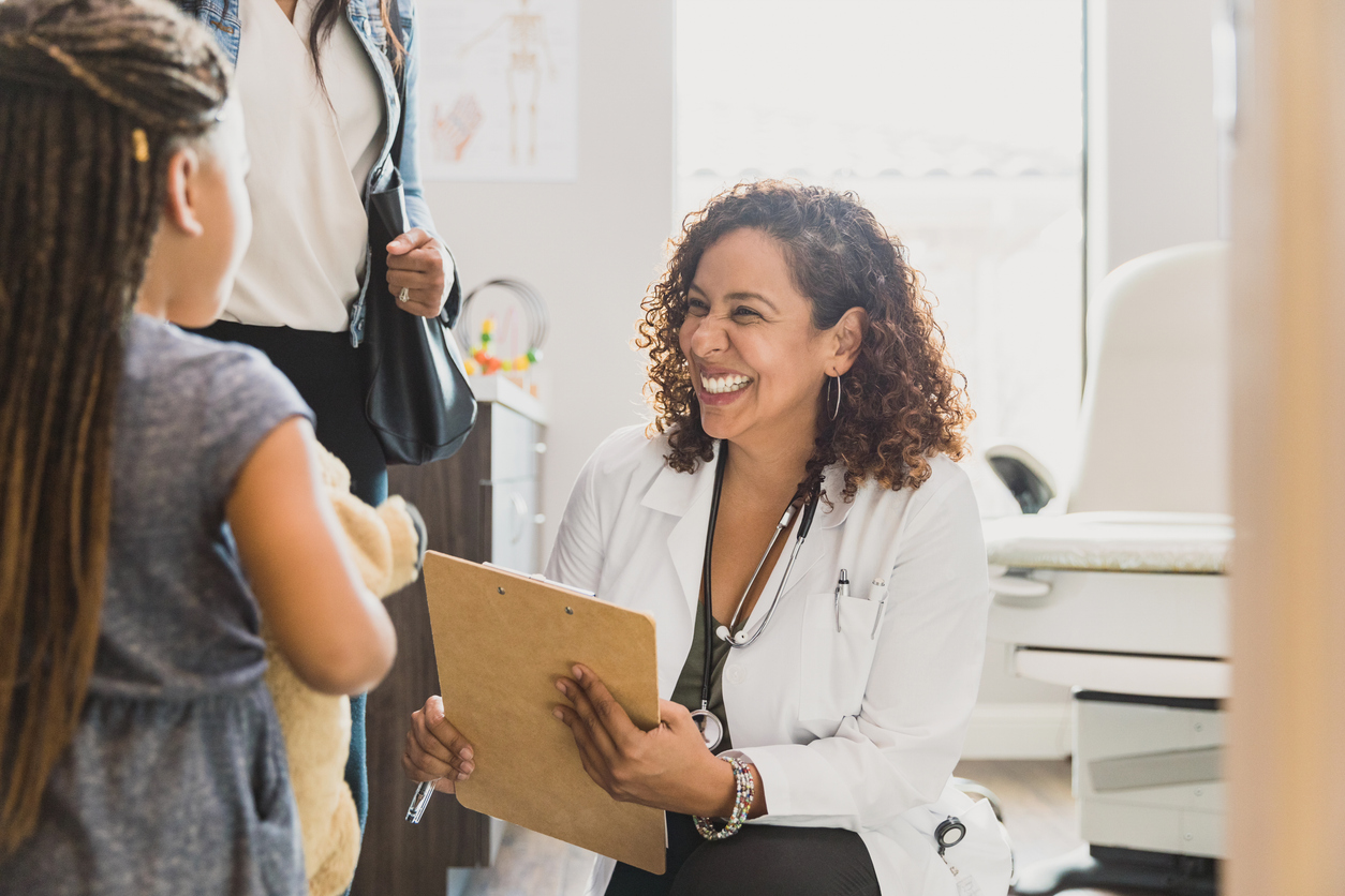 image of job applicants in a discussion at a medical clinic