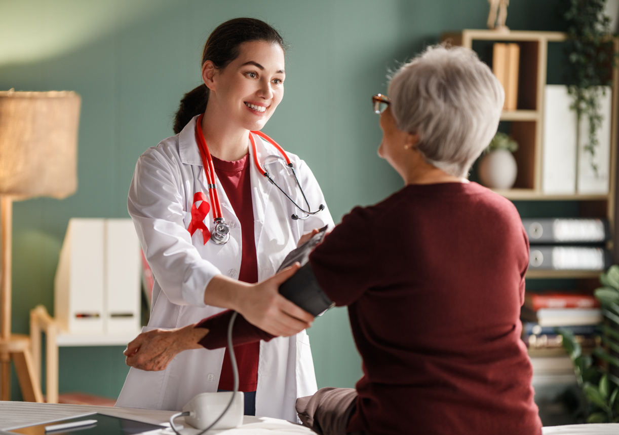image of job applicants in a discussion at a medical clinic