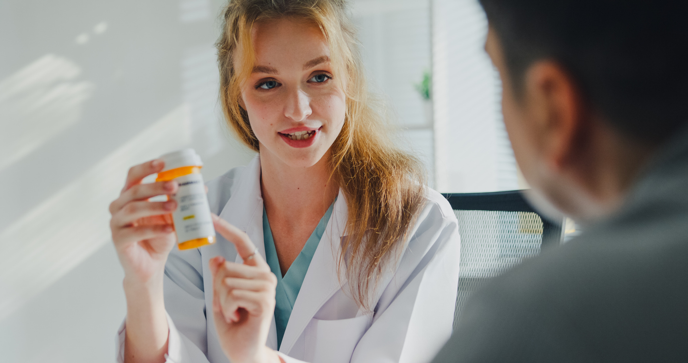 image of job applicants in a discussion at a medical clinic
