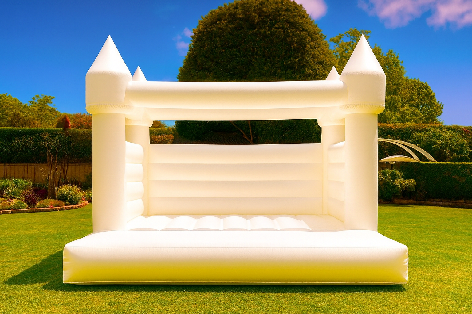 Medium White Jumping Castel