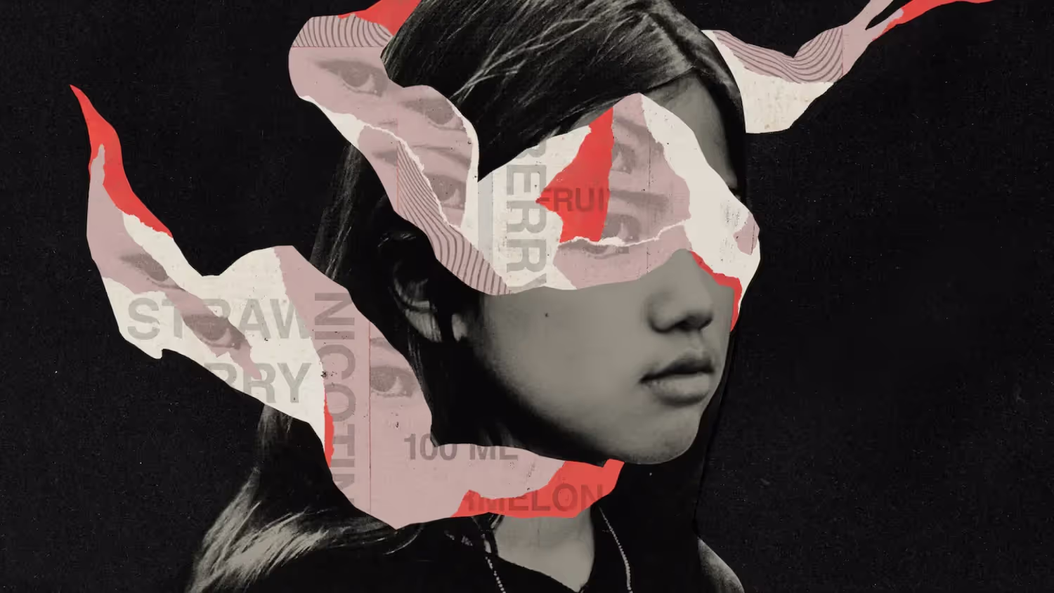 UNDO.org campaign visual: teen girl with torn ad scraps across her face, metaphor for predatory marketing.