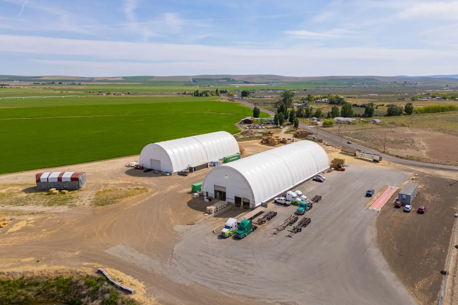 Hay barns