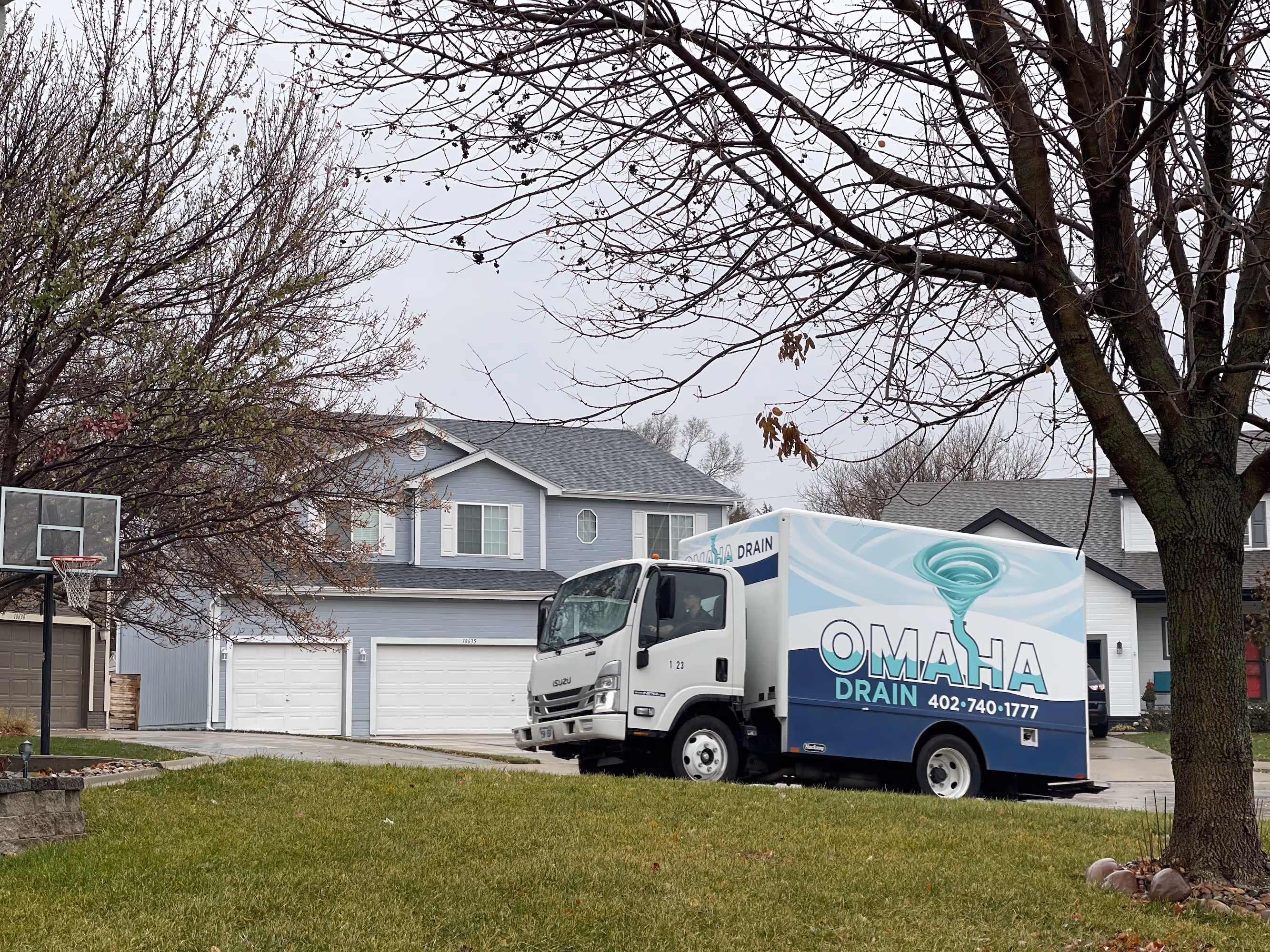 Omaha Drain technician performing drain and sewer cleaning