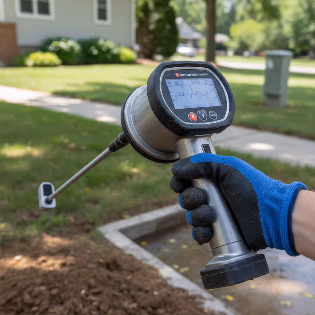 Leak detection using advanced equipment by Omaha Drain