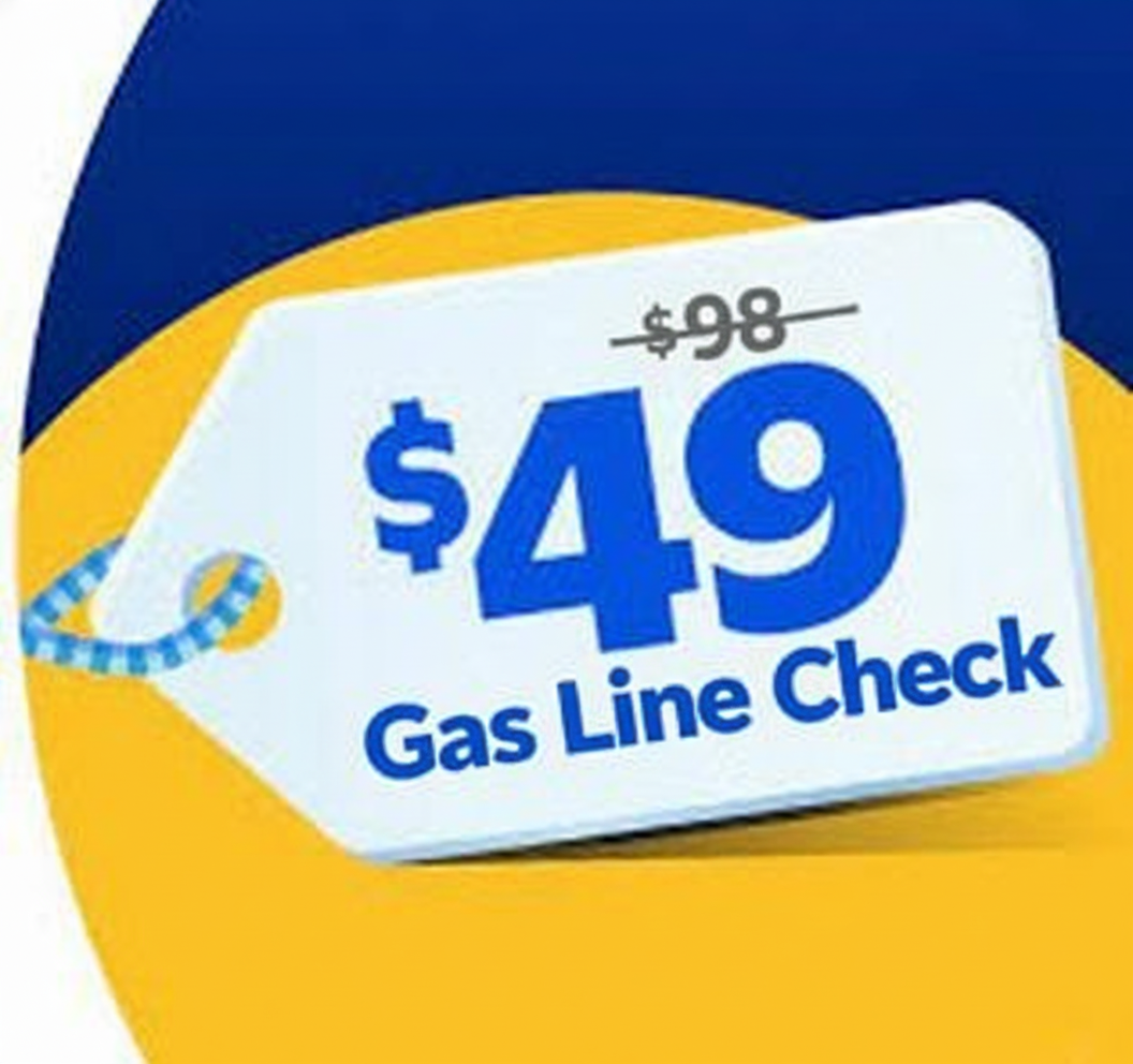 $49 gas line safety check coupon (regularly $98)