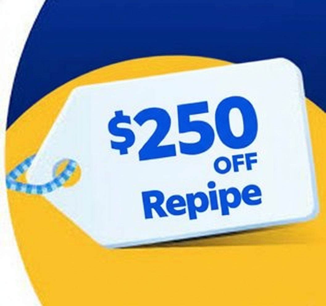 Repipe coupon