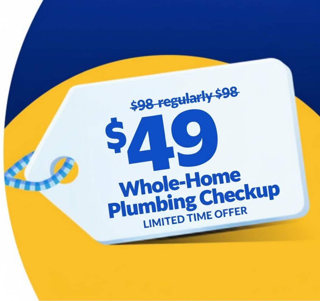 Whole-home plumbing checkup coupon