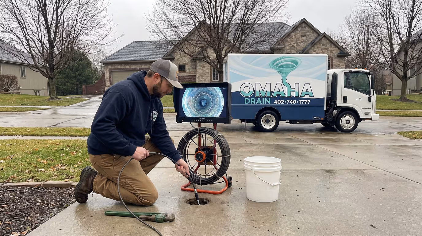 Omaha Drain sewer camera inspection
